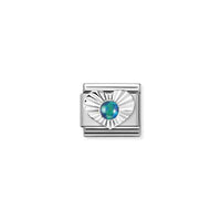 Classic Silver Green Opal Diamond Heart Sparkly & Stones Charms