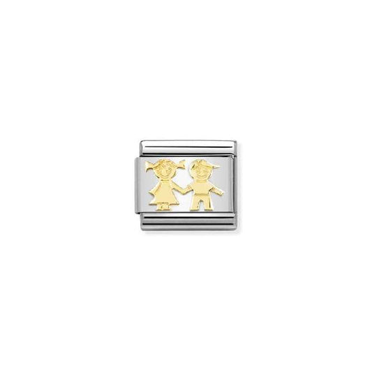 Classic Gold Sister and Brother Friends & Family Charms