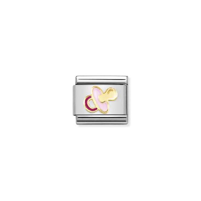 Classic Gold New Pink Pacifier Friends & Family Charms
