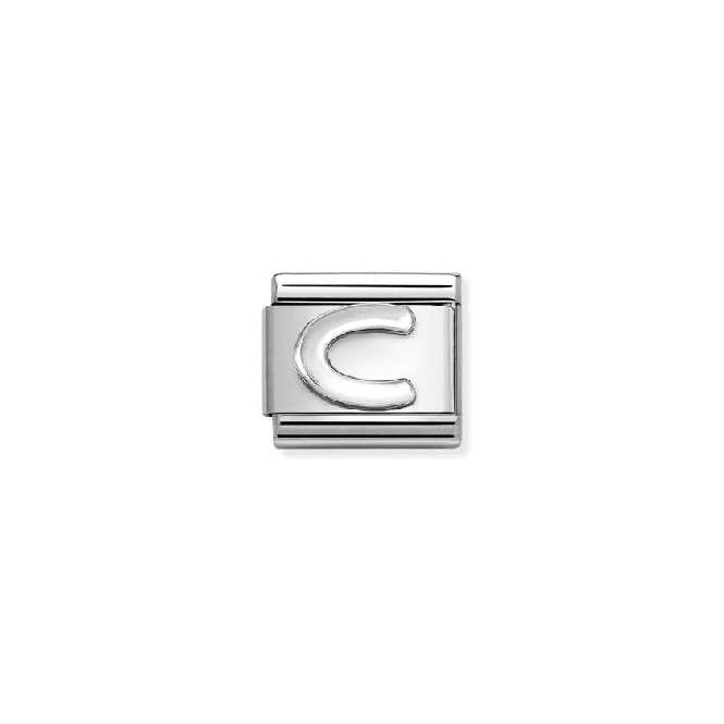 Classic Oxidised Silver C Letters & Numbers Charms
