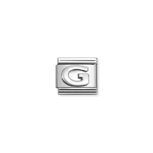 Classic Oxidised Silver G Letters & Numbers Charms