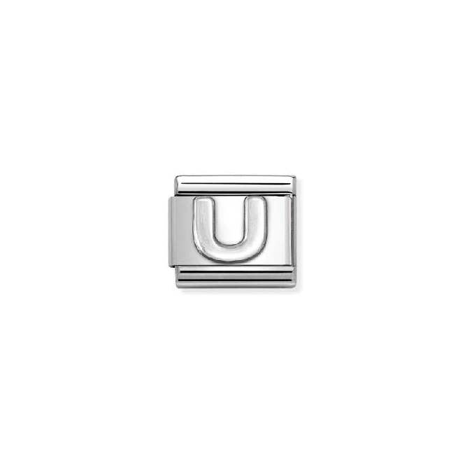 Classic Oxidised Silver U Letters & Numbers Charms