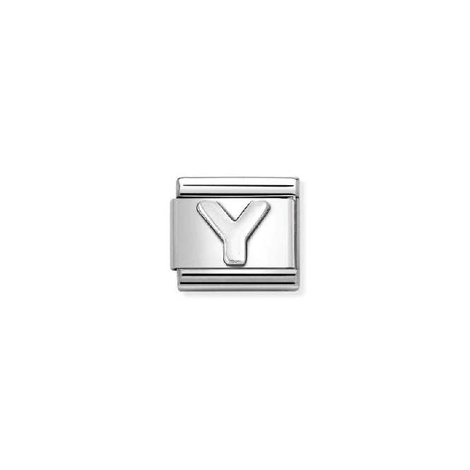 Classic Oxidised Silver Y Letters & Numbers Charms