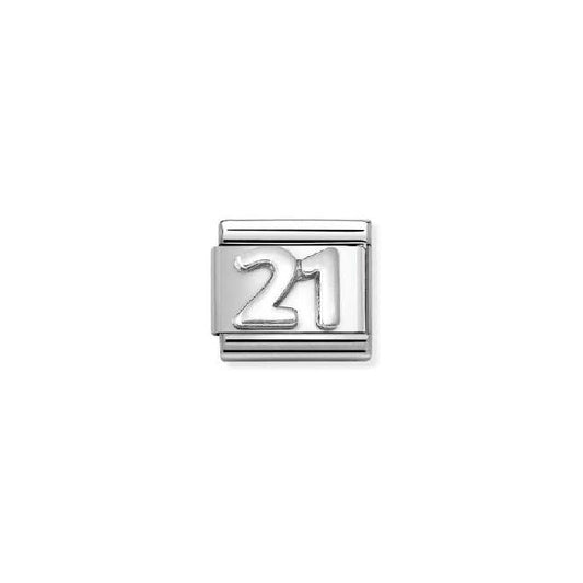 Classic Oxidised Silver 21 Letters & Numbers Charms