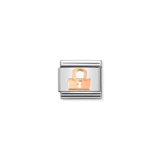Classic Rose Gold Padlock Love & Hearts Charms