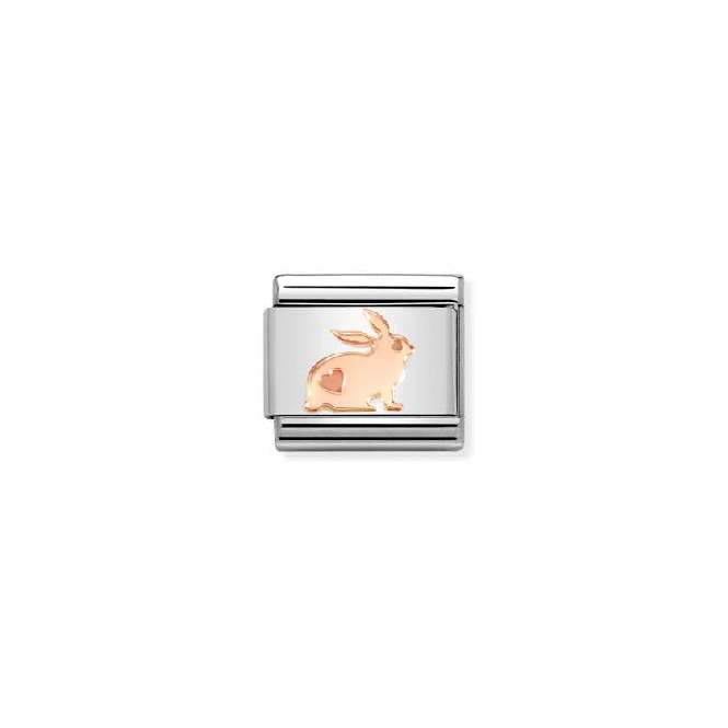 Classic Rose Gold Rabbit Animals Charms