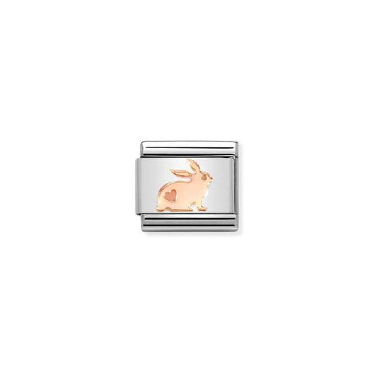Classic Rose Gold Rabbit Animals Charms