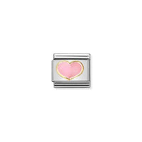 Classic Gold and Enamel Pink Heart Love & Hearts Charms
