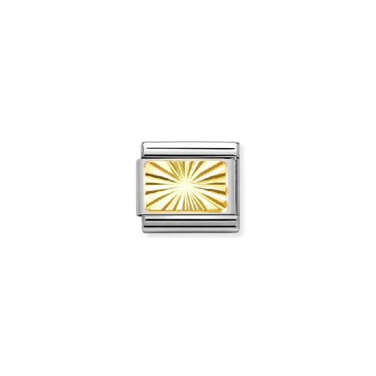 Classic Gold Diamond-Etched Plate Fashion & Fun Charms