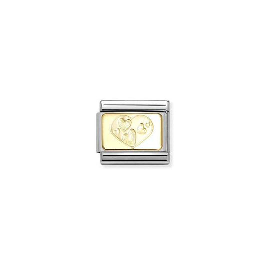 Classic Gold Multi-Hearted Heart Love & Hearts Charms