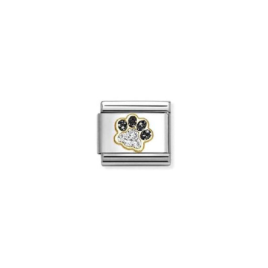 Classic Gold and Enamel Glitter Pawprint Fairytale & Fantasy Charms