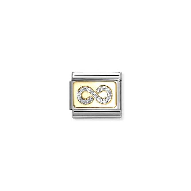 Classic Gold and Enamel Glitter Infinito Fashion & Fun Charms