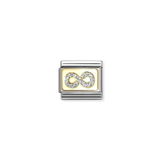 Classic Gold and Enamel Glitter Infinito Fashion & Fun Charms