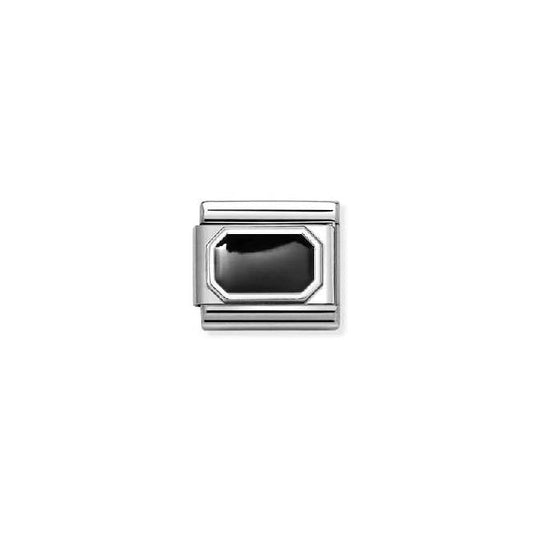 Classic Silver and Enamel Blunted Rectangle Sports & Hobbies Charms