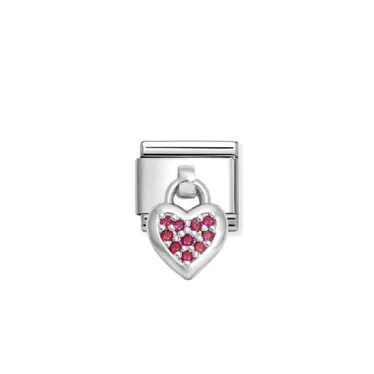 Classic Silver Red Heart Love & Hearts Charms