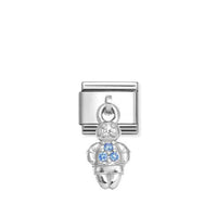 Classic Silver Blue Boy Friends & Family Charms