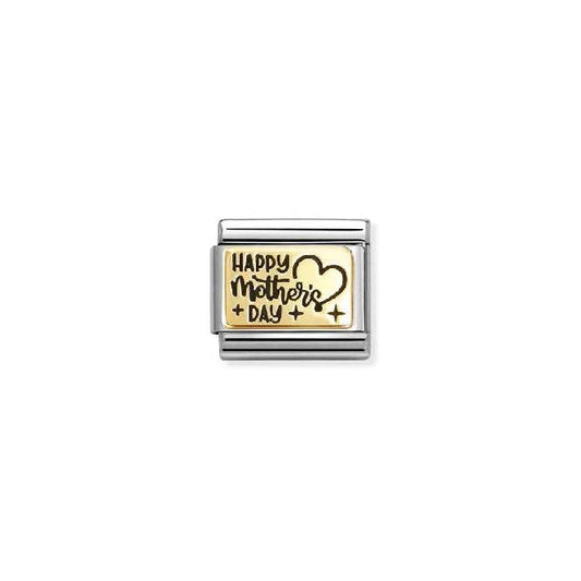 Nomination Classic Gold and Enamel Happy Mother's Day Friends & Family Charm