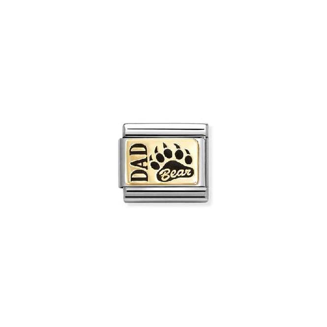 Classic Gold Dad Bear Friends & Family Charms