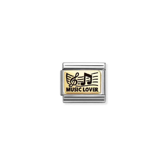 Nomination Classic Gold Music Lover Music Charm