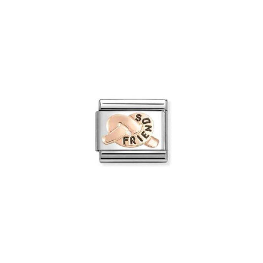 Classic Rose Gold and Enamel Friends Knot Friends & Family Charms