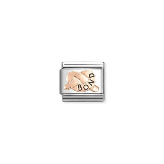 Classic Rose Gold and Enamel Bond Knot Friends & Family Charms