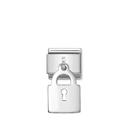 Classic Silver Padlock Pendant Fashion & Fun Charms