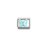 Classic Silver and CZ Turquoise Resin Butterfly Animals Charms