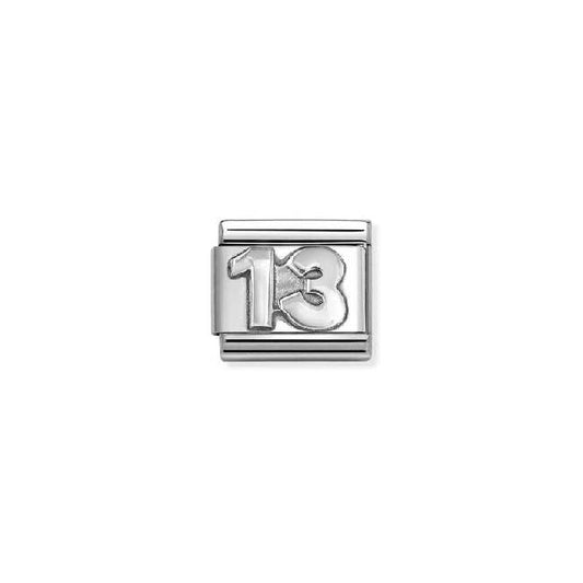Classic Oxidised Silver 13 Letters & Numbers Charms
