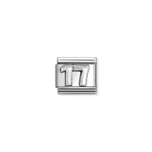 Nomination Classic Oxidised Silver 17 Letters & Numbers Charm