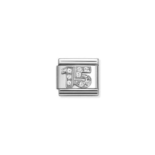 Classic Silver 15 Number Charms