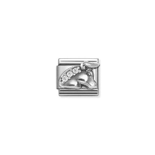 Classic Oxidised Silver and CZ Taurus Zodiac Charms