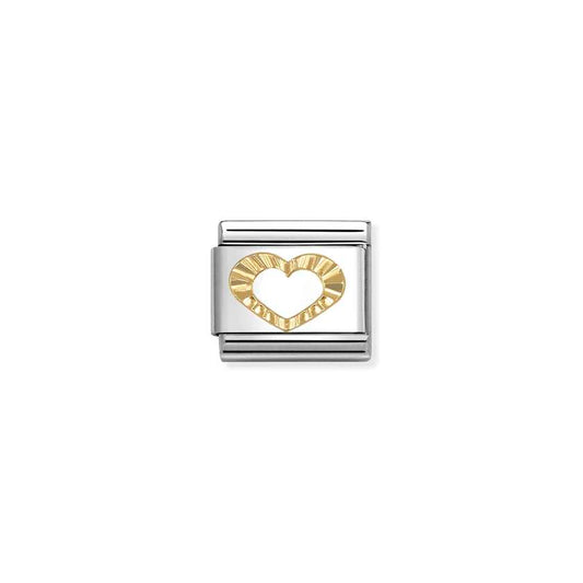 Classic Gold Diamond Heart Love & Hearts Charms