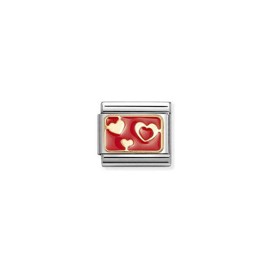 Classic Gold and Enamel Various Red Hearts Love & Hearts Charms