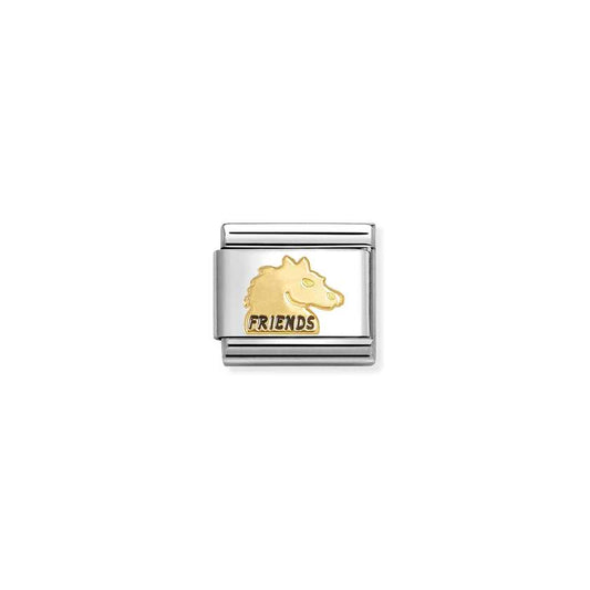 Classic Gold and Enamel Friends Horse Animals & Pets Charms