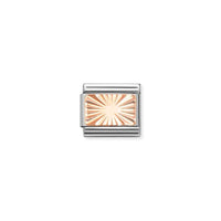 Classic Rose Gold Diamond-Etched Plate Fashion & Fun Charms