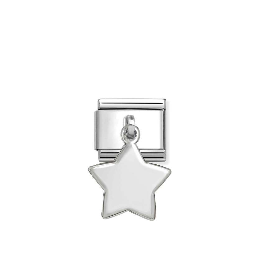 Classic Silver Star Pendant Hanging Pendants Charms