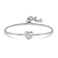 Milleluci Refined Tree of Life Bracelet in Silver & CZ