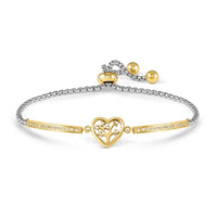Milleluci Refined Tree of Life Bracelet in Gold & CZ