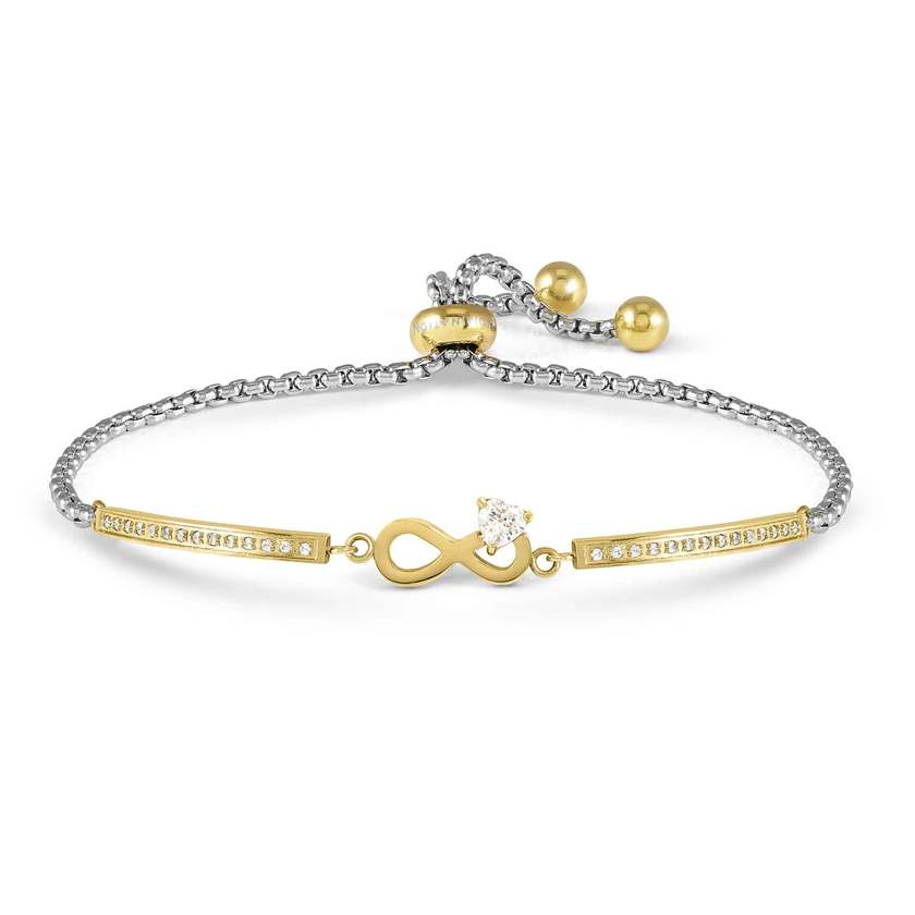 Nomination Milleluci Refined Infinity Bracelet in Gold & CZ