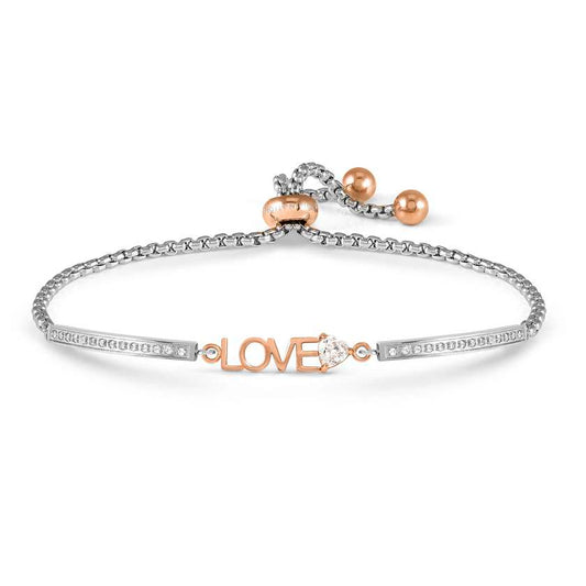 Milleluci Love Bracelet in Rose Gold with CZ