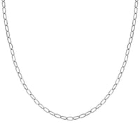 Ecclettica Long Link Necklace in Silver Steel