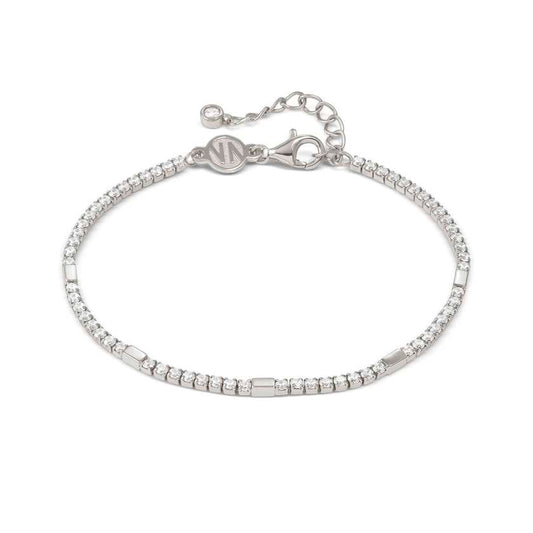 Petit Sparkle Tennis Bracelet in Silver with CZ
