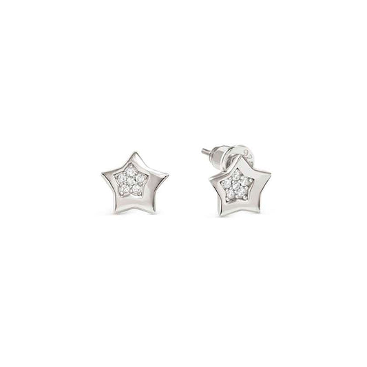 Nomination Petit Sparkle Star Earrings in Silver with CZ