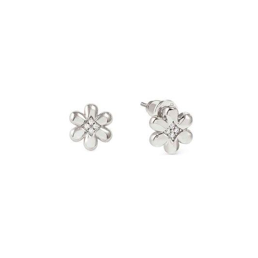 Nomination Petit Sparkle Flower Earrings in Silver with CZ