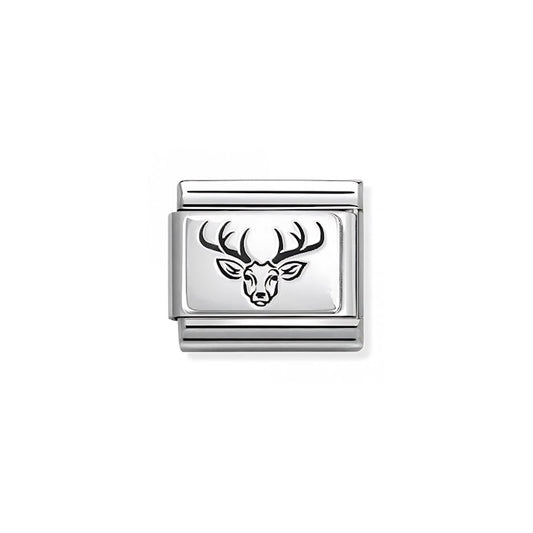 Classic Silver Stag's Head Animal Charms