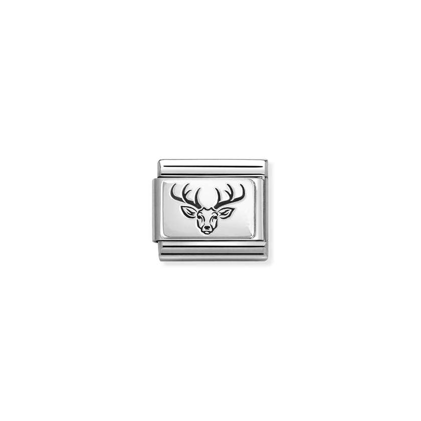 Nomination Classic Silver Stag's Head Animals & Pets Charm