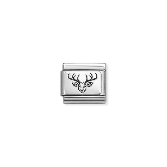 Classic Silver Stag's Head Animals & Pets Charms