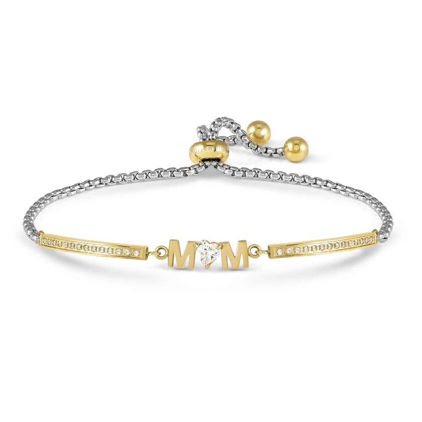 Milleluci Family Mom Bracelet in Gold & CZ