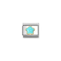 Classic Gold Turquoise Stone Flowers & Nature Charms