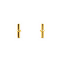 Gold Plated Bar Stud Earrings